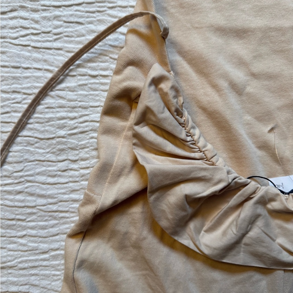 Zara Cream Halter Wide Leg Jumpsuit - Picture 5 of 9